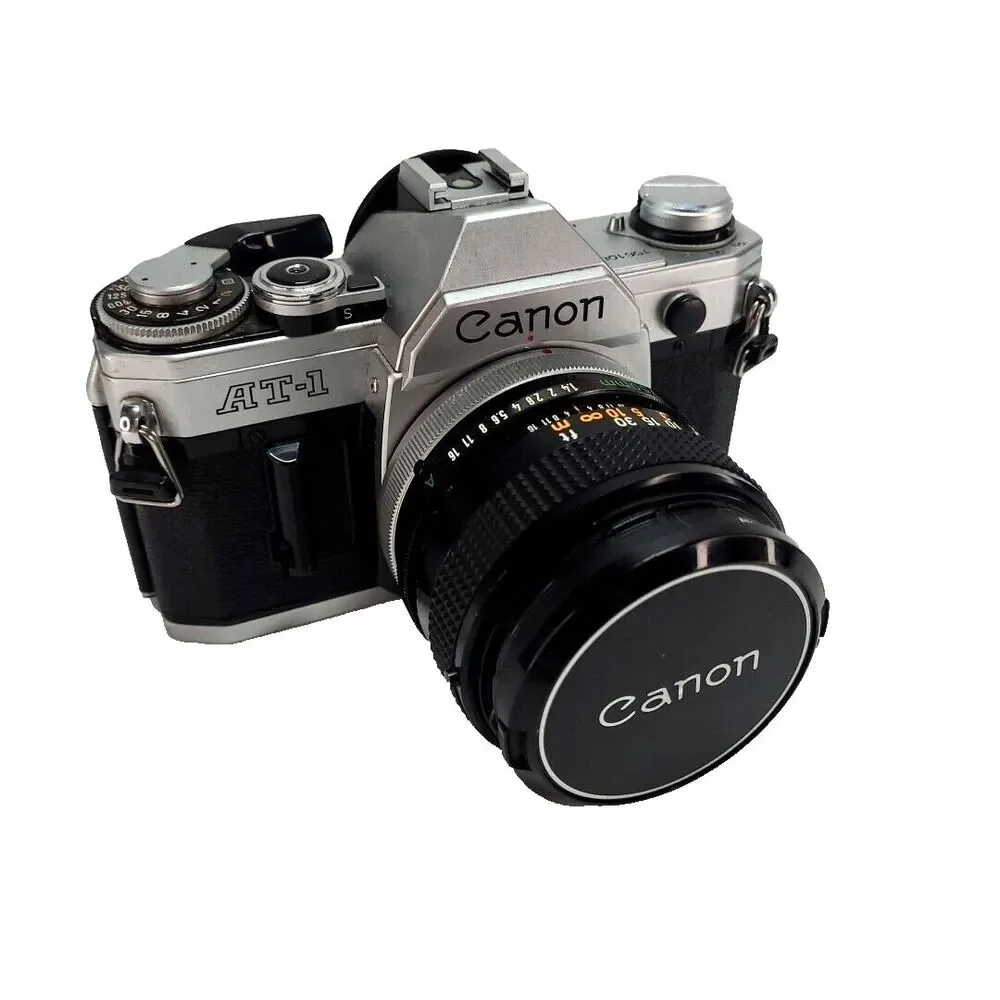 CANON AT-1 SLR‎ 35mm Film Camera with Zoom Lens. Vintage